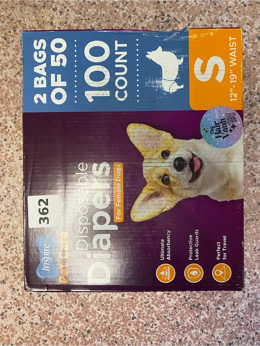 Inspire Pet Care Dog Diapers Female Dogs | Absorbent Bulk Value
